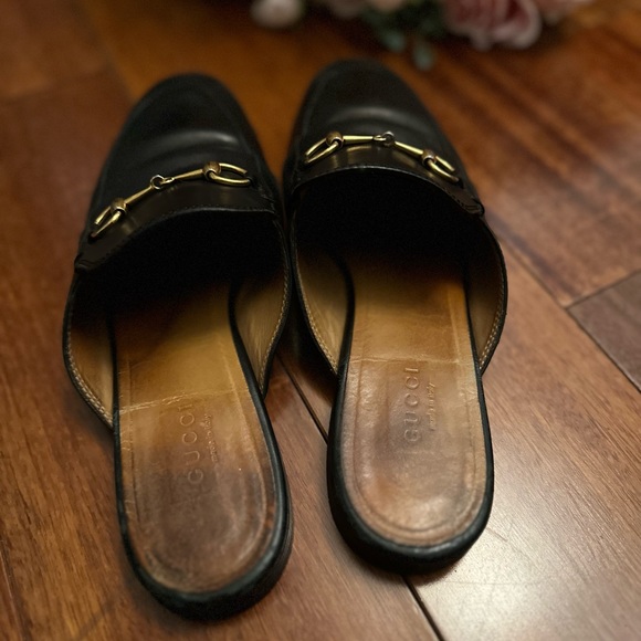 Classic Black Gucci Mule Sz 38 Authentic Leather. - Picture 9 of 11